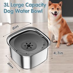 pet stainless steel water bowl large capacity floating