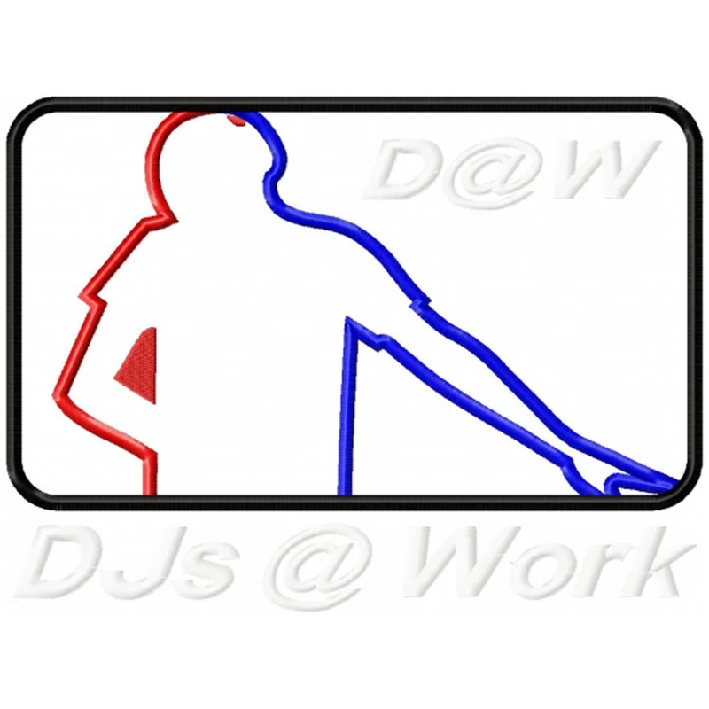 Dj work embroidery design
