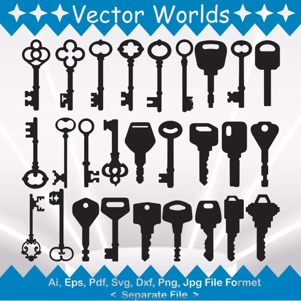 Key svg, Keys svg, Lock, Cartoon, SVG, ai, pdf, eps, svg, dx | Inspire ...