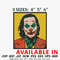 Frame joker embroidery design