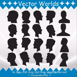 man heads svg, man heads svg, man, heads, svg, ai, pdf, eps, svg, dxf, png, vector