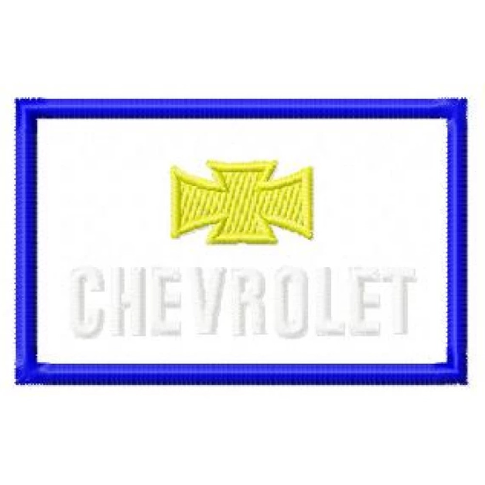 Log chevrolet car embroidery design