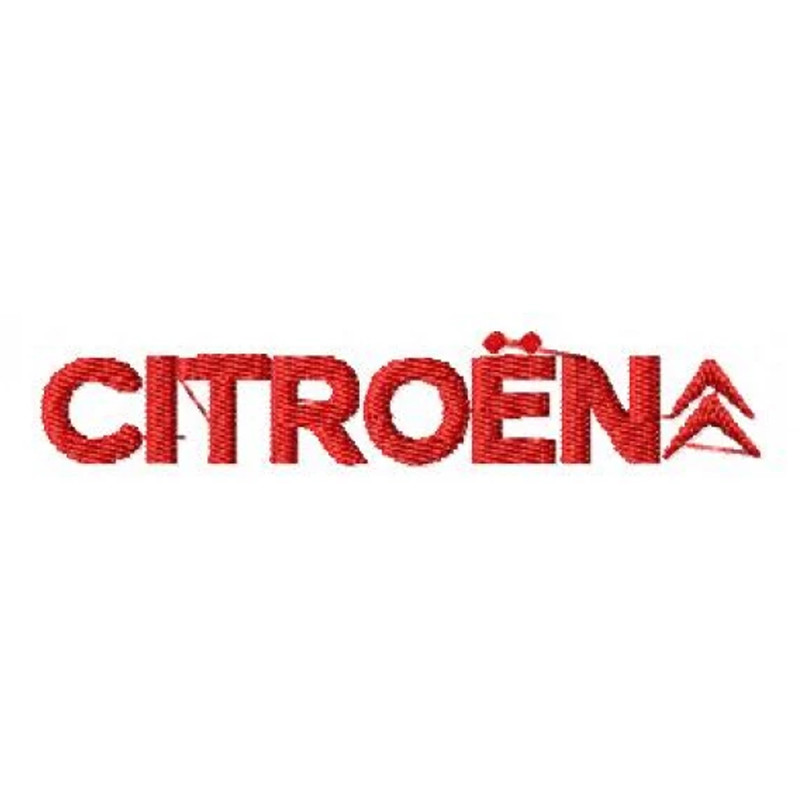 Log citroen car embroidery design