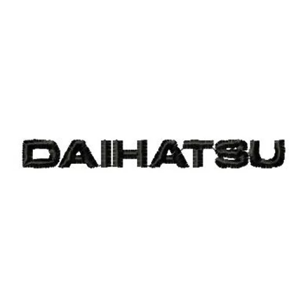 Log daihatsu car embroidery design