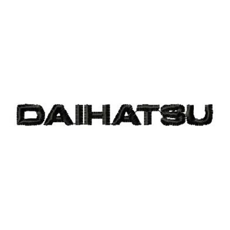 Log daihatsu car embroidery design