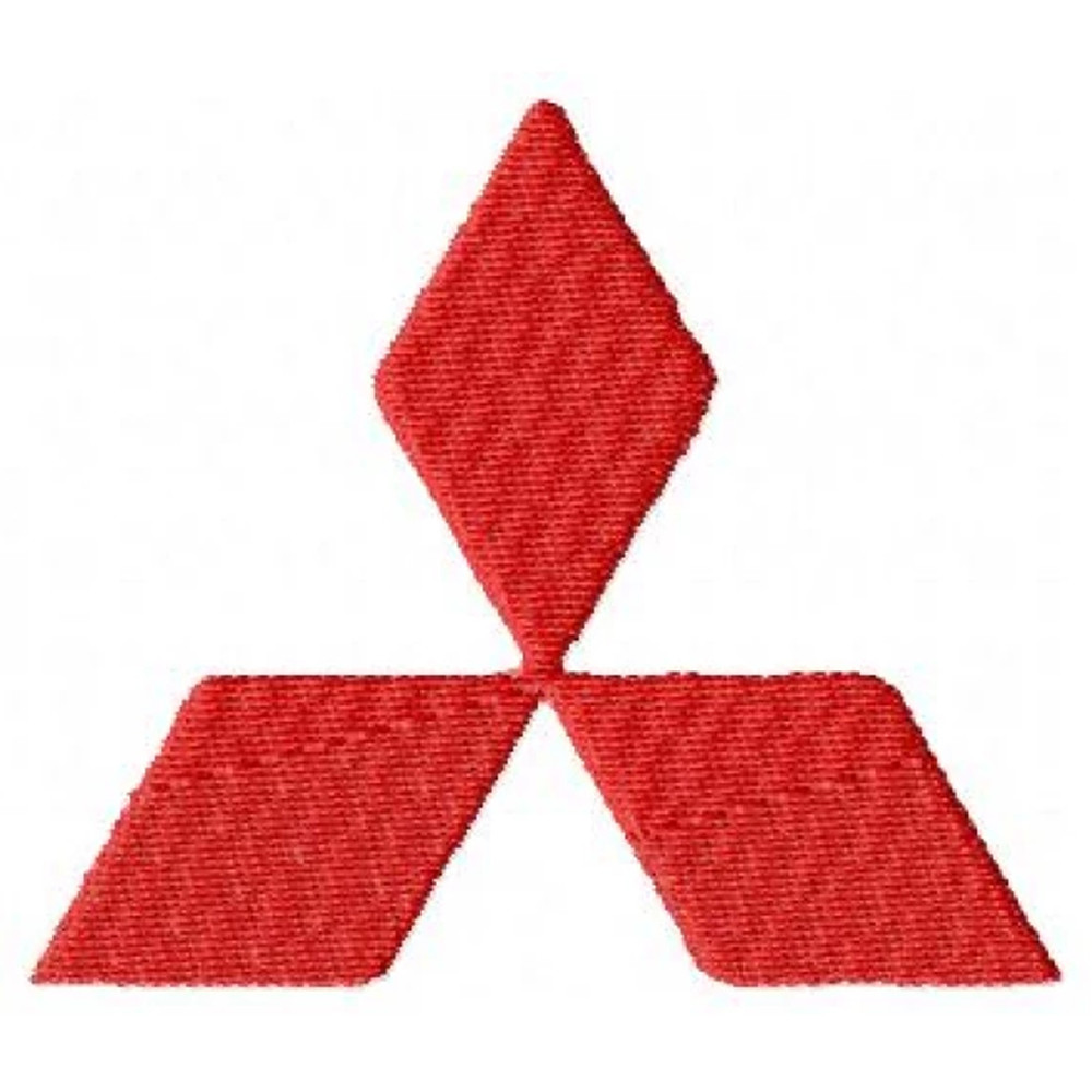 Mitsubishi car logo embroidery design