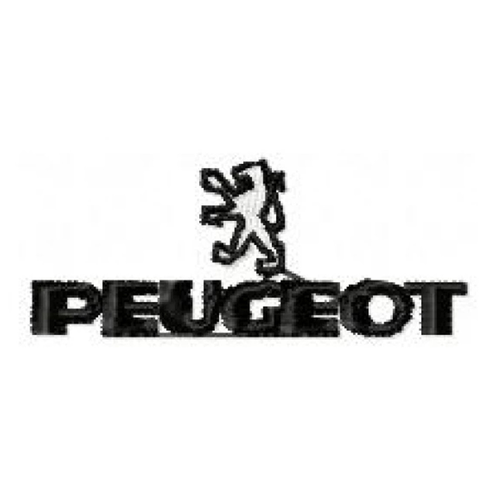 Peugeot car logo embroidery design