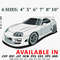 Toyota supra mk4 car embroidery design