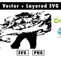 one piece svg and png files for cricut machine , anime svg , manga svg , goku svg