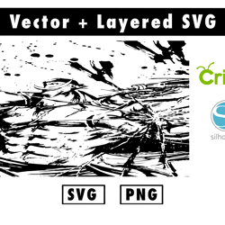 edward newgate svg and png files for cricut machine , anime svg , manga svg , goku svg