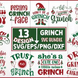 grinch svg bundle