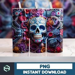 Halloween Tumbler Wrap, 20 oz Skinny Tumbler Sublimation Design, Straight Tumbler Wrap PNG, Spooky Fall PNG (24)