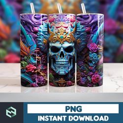 Halloween Tumbler Wrap, 20 oz Skinny Tumbler Sublimation Design, Straight Tumbler Wrap PNG, Spooky Fall PNG (27)