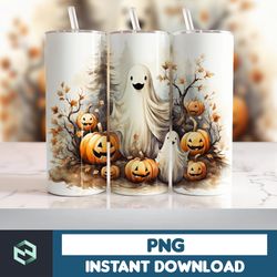 Halloween Tumbler Wrap, 20 oz Skinny Tumbler Sublimation Design, Straight Tumbler Wrap PNG, Spooky Fall PNG (71)