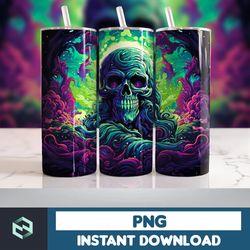 Halloween Tumbler Wrap, 20 oz Skinny Tumbler Sublimation Design, Straight Tumbler Wrap PNG, Spooky Fall PNG (102)