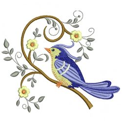 blue bird embroidery design, embroidery design, sale design, embroidered shirt, bird embroidery, digital download