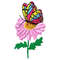 Butterfly color embroidery design