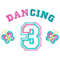 Dancing 3 embroidery design