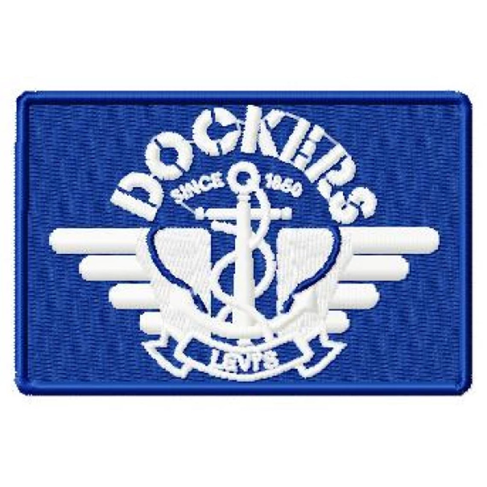 Dockers logo embroidery design