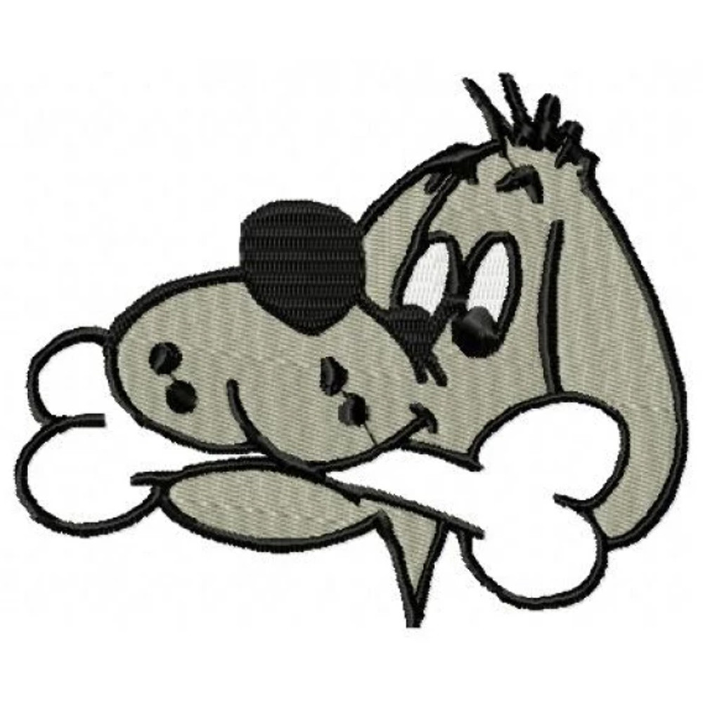 Dog bone embroidery design