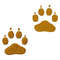 Dog pawprints embroidery design