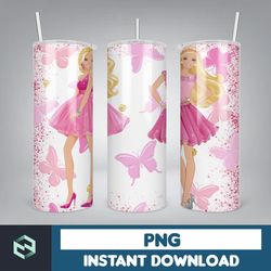 barbi tumbler wrap 20 oz skinny tumbler sublimation design, straight & tapered tumbler wrap (19)