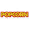 Popcorn logo embroidery design