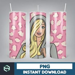 barbi tumbler wrap 20 oz skinny tumbler sublimation design, straight & tapered tumbler wrap (34)