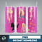 Barbi Tumbler Wrap 20 oz Skinny Tumbler Sublimation Design, Straight & Tapered Tumbler Wrap (4).jpg