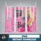 Barbi Tumbler Wrap 20 oz Skinny Tumbler Sublimation Design, Straight & Tapered Tumbler Wrap (5).jpg