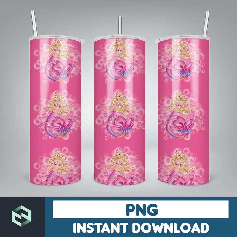 Barbi Tumbler Wrap 20 oz Skinny Tumbler Sublimation Design, Straight & Tapered Tumbler Wrap (59).jpg