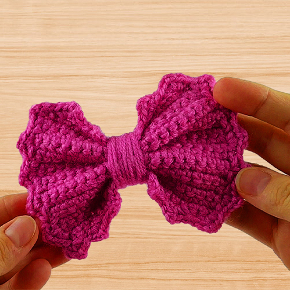 crochet bow pattern