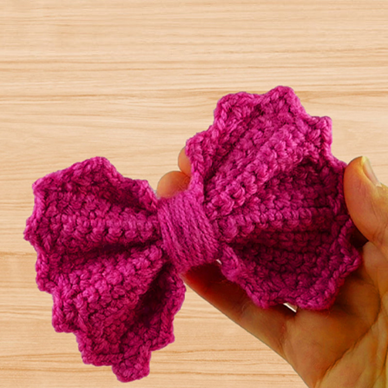 crochet bow pattern