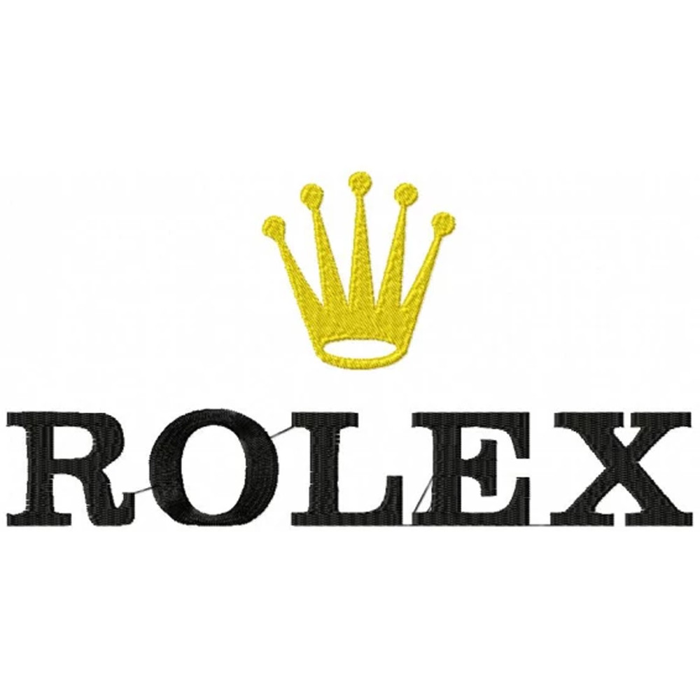 Rolex logo Embroidery Design