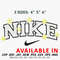 Star Nike Embroidery Design