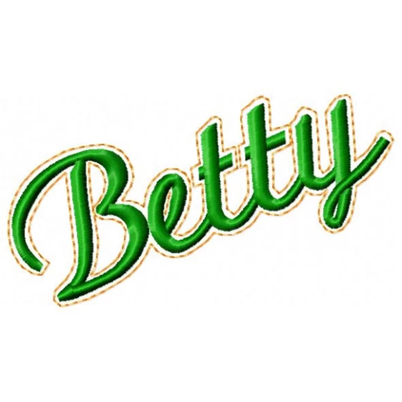Betty Logo Embroidery Design