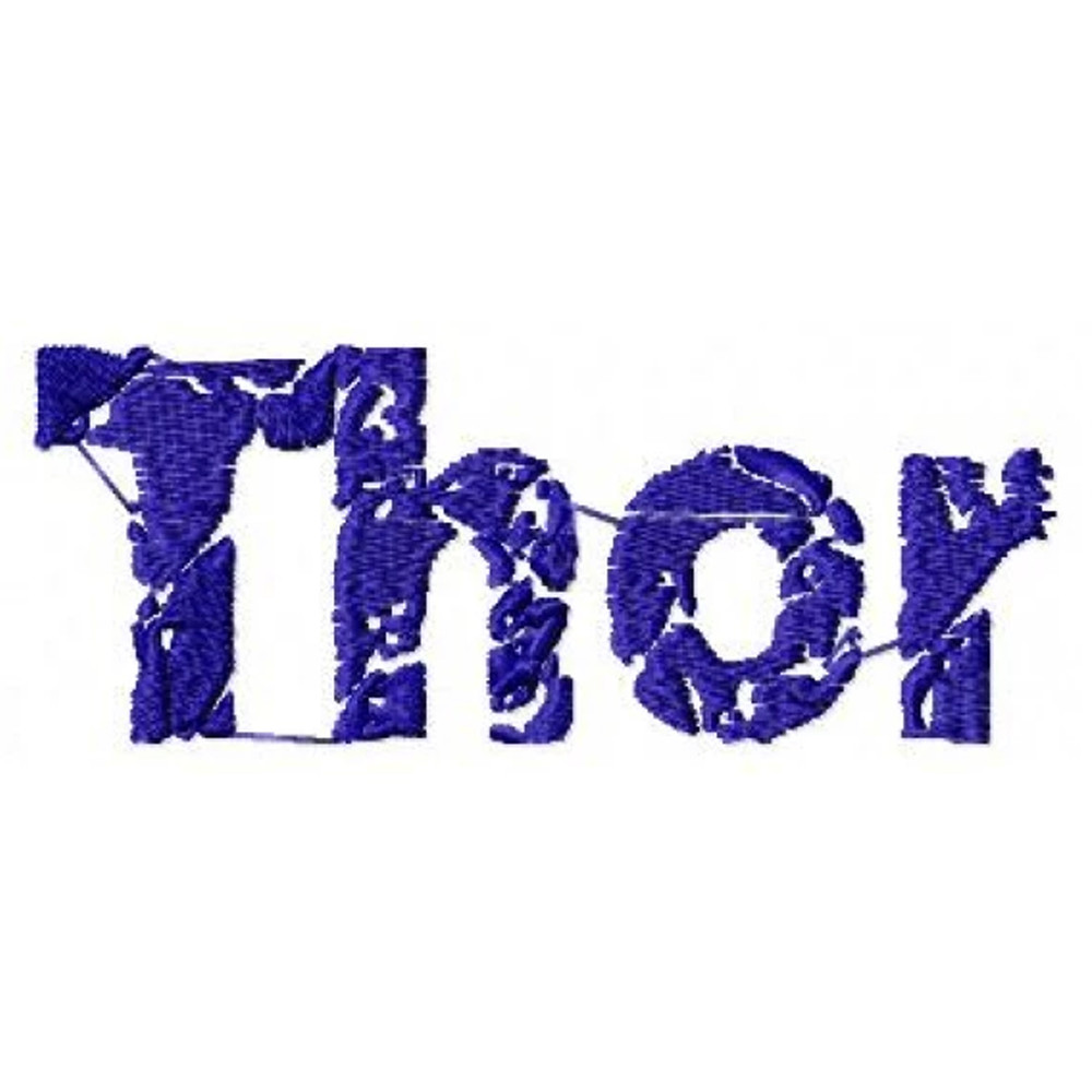 Thor Logo Embroidery Design