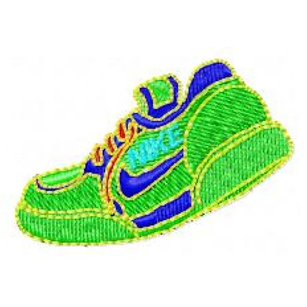 Sportswear Shoe Embroidery Design