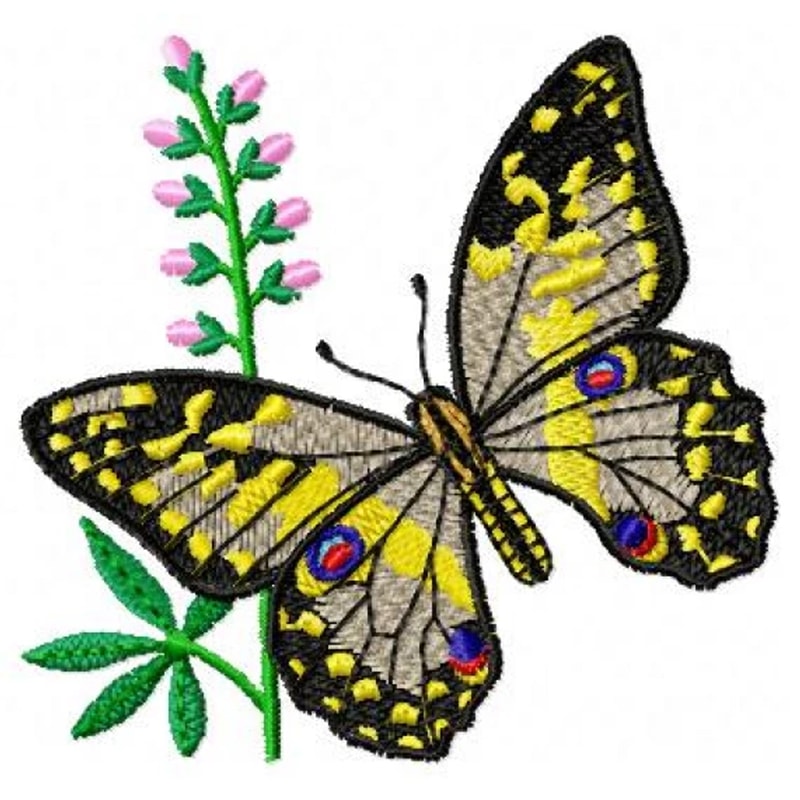 Butterfly embroidery design