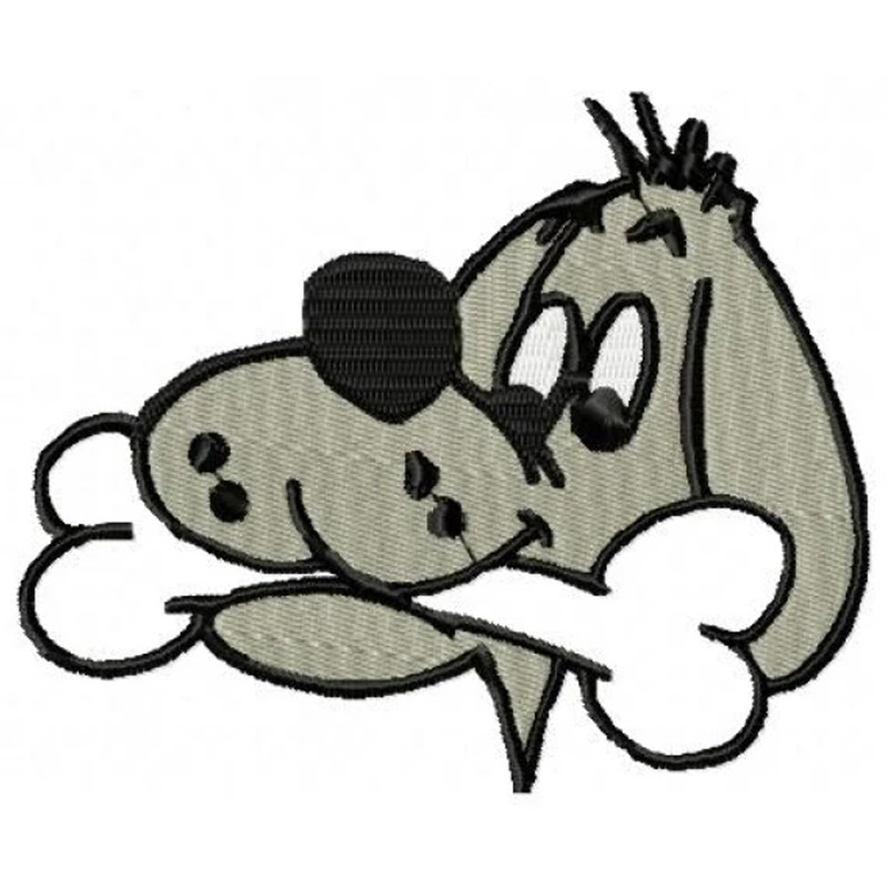 Dog bone embroidery design