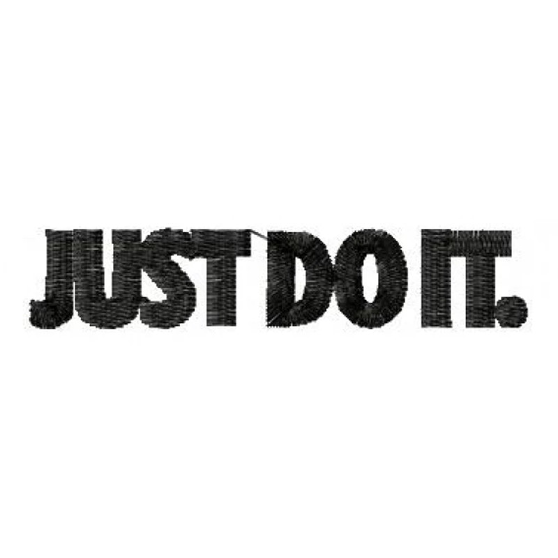 Just do it Embroidery Design