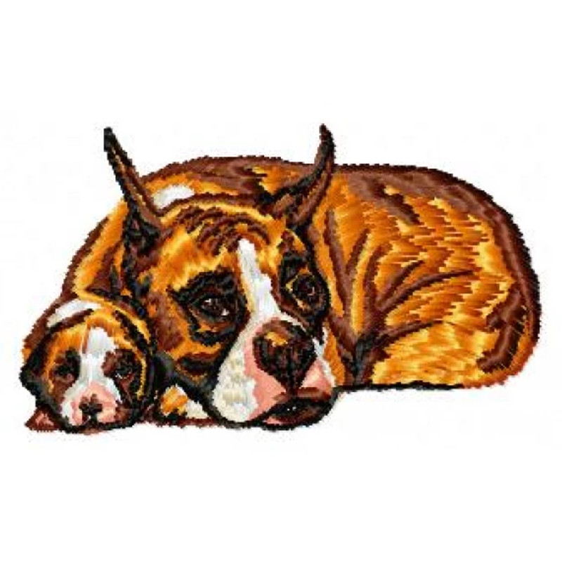 Pitbull dog embroidery design