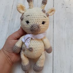 Hand crrochet Soft Giraffe Stuffed toys Animals Plush toys Knit Gift