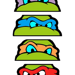 mademark x teenage mutant ninja turtles - donatello, raphael, michelangelo, and leonardo svg png