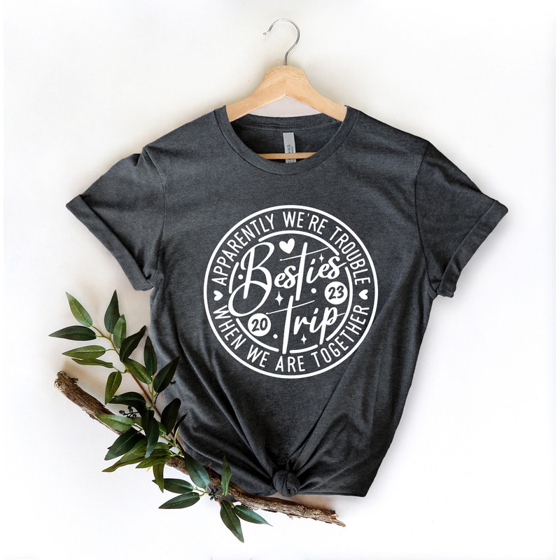 Apparently We Are Trouble When We Are Together 2023 Shirt, Girl's Trip Shirts, Girl's Vacation Shirt, Travel Shirt, Road Trip Shirt - 2.jpg