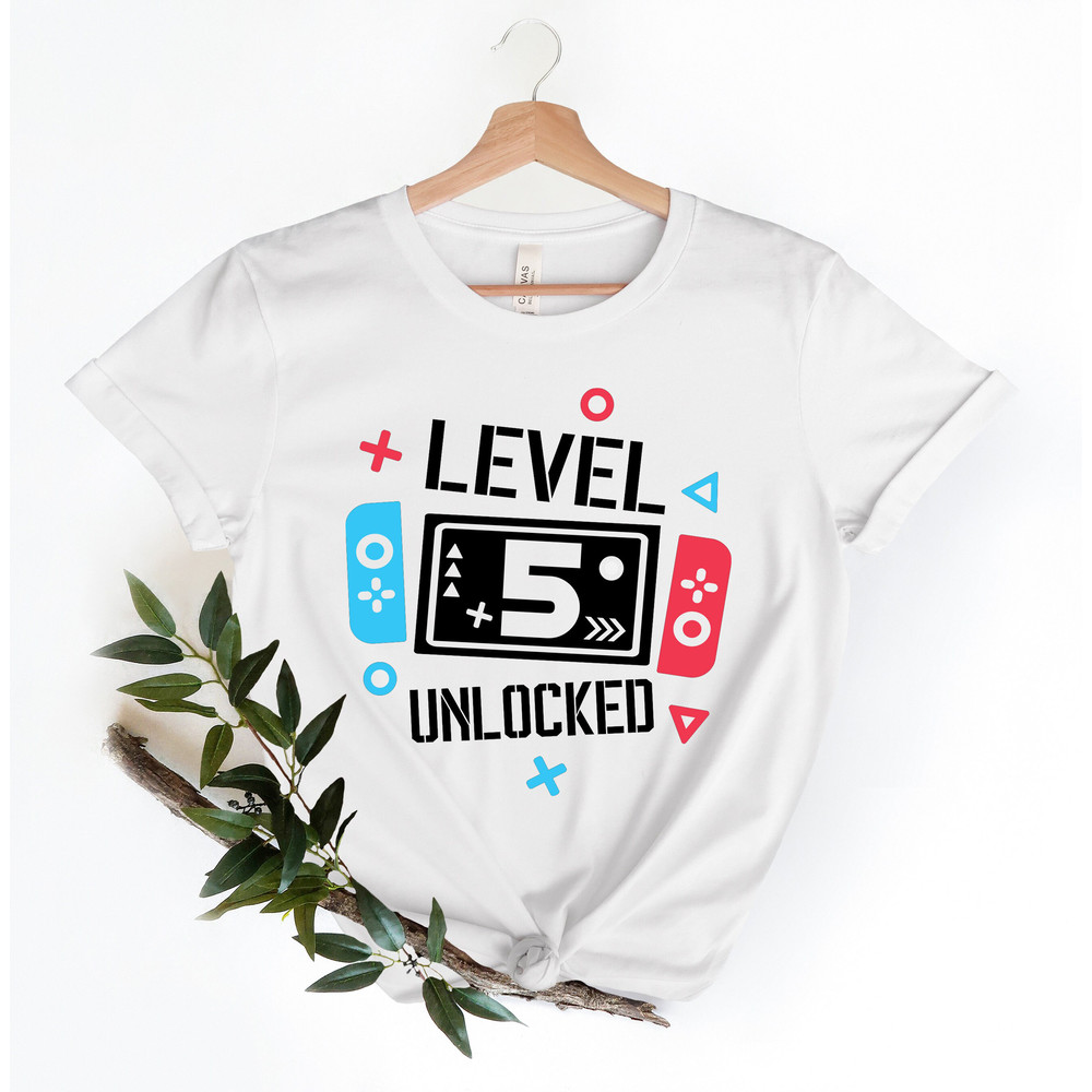 Birthday Shirt for Gamers,Level 5 Unlocked Birthday Shirt,Kids Birthday Shirt,Birthday Party Shirt,5 years Old Gamer Shirt,Funny Kids Gamer - 5.jpg