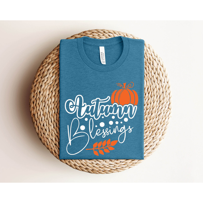 Blessed thanksgiving pumpkin sweatshirt, fall season sweatshirt, thanksgiving Crewneck Sweatshirt, floral pumpkin farm sweatshirt - 4.jpg