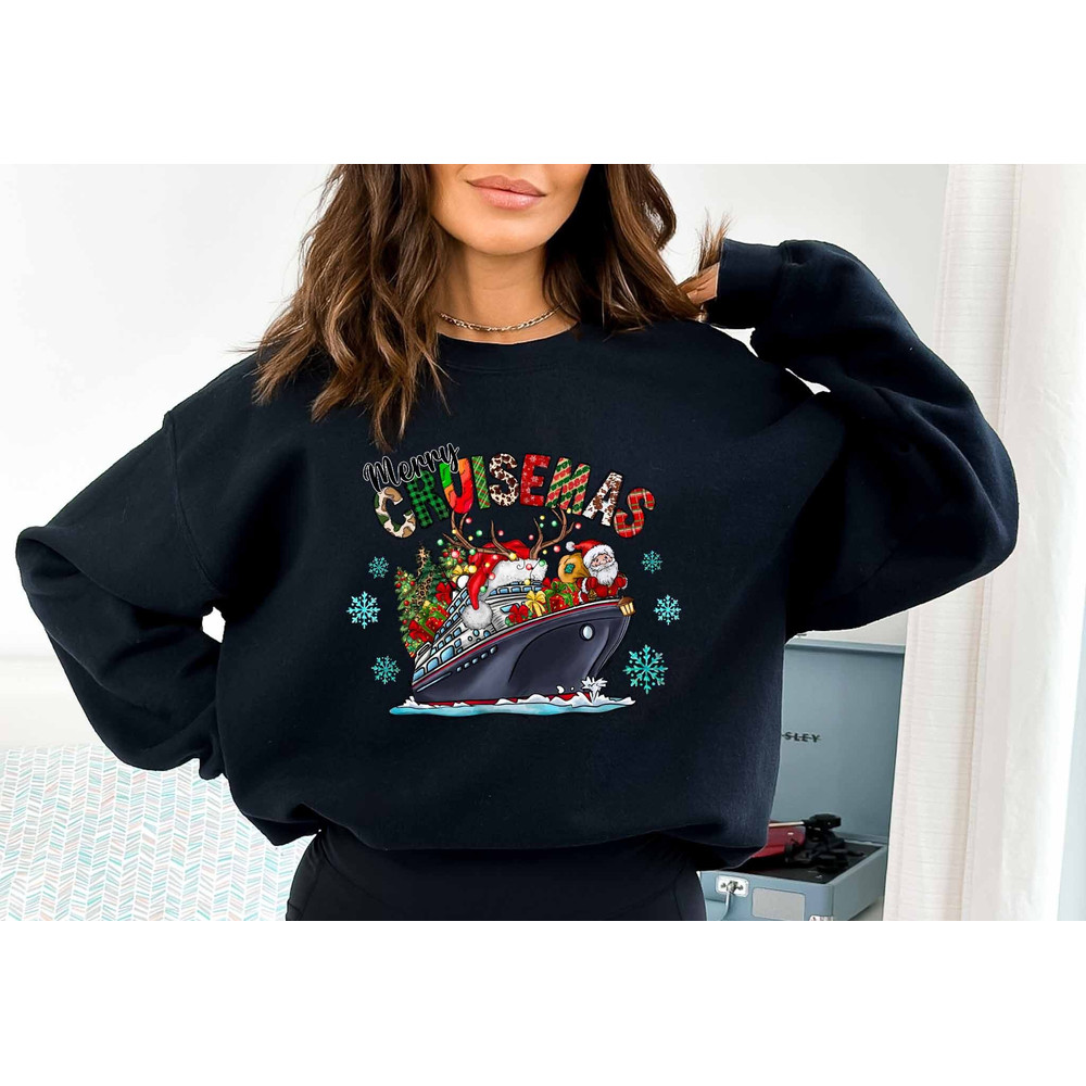 Christmas Cruisin' Crew 2023 Shirt, Christmas Cruise Shirt, Family Christmas Cruise Shirt, Group Christmas Cruise Shirt, Christmas Shirt - 2.jpg