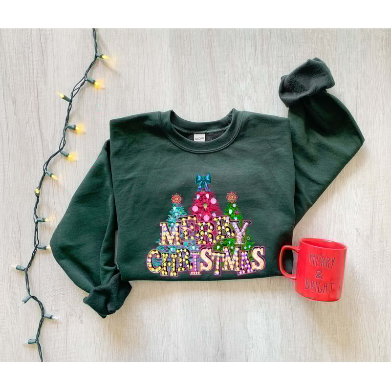 Christmas Sweatshirt, Womens Christmas Sweatshirt, Christmas Sweatshirts for Women, Christmas Gift Women,Merry Christmas Sweatshirt - 2.jpg