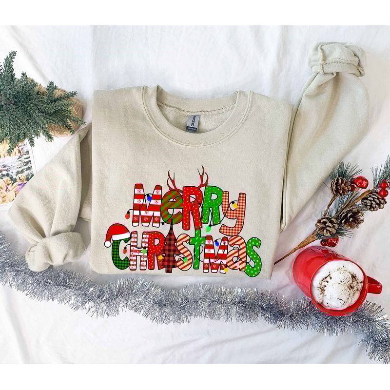 Christmas Sweatshirt, Womens Christmas Sweatshirt, Christmas Sweatshirts for Women, Christmas Gift Women,Merry Christmas Sweatshirt - 2.jpg